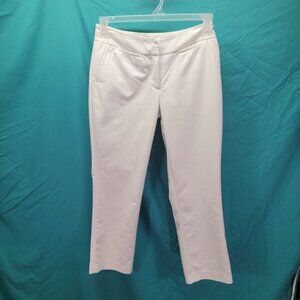Sport Haley White Ankle Pants Womens Size 4 Nylon Blend Stretch Waist & Pockets